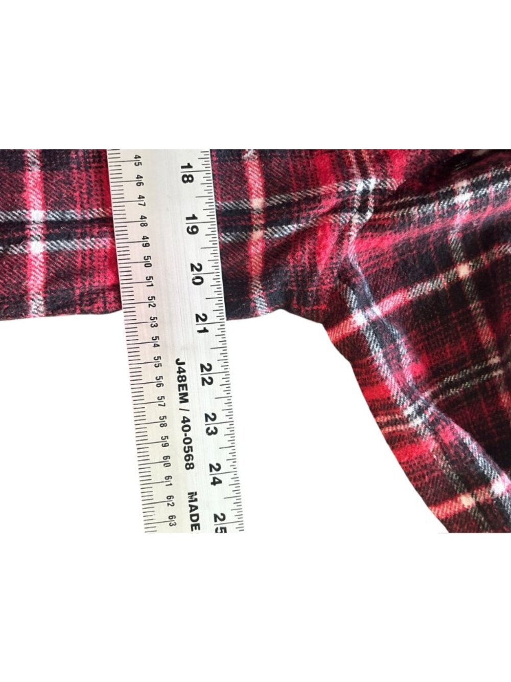 New Directions Women’s Black & Red Plaid Sweater - Picture 5 of 7